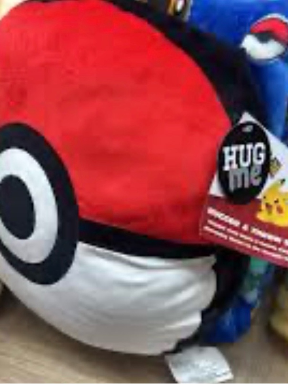 Pokemon Poké Ball Plush Huggie Pillow/Hand Warmer with Matching Soft Throw